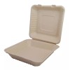Degrapack Paq Con 50 Piezas De Contenedor Almeja 9x9 Biodegradable