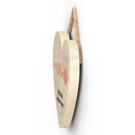 Global Designs Dydd Santes Dwgnwen Hapus Valentines Welsh Love Spoon Wooden Heart Plaque