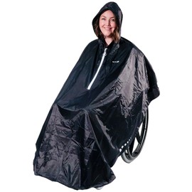 GOTITA The Wheelchair Poncho - Versatile Wheelchair Rain Cover - Easy to Use - Easy to Put on and Take Off - Italian Design, navy blue