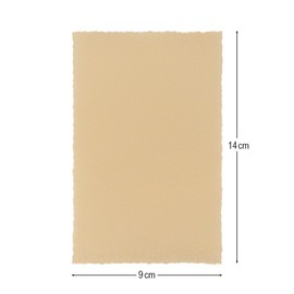 Ideen mit Herz Tracing Paper Toppers with Deckle Edge 9 cm x 14 cm 130 g/m² 20 Sheets (Gold)