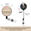 RADIOLOGY TECH Badge Reel Gift, XRay Hands Heart Retractable ID