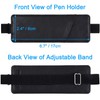Wisdompro ペンホルダー 手帳用 伸縮バンド付き ブックバンド ペンケース スリム 筆箱 PUレザー A4/A5/B5/B6対応可