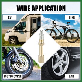 Motoforti 4pcs 50mm/1.97" Auto Tire Valve Stem Air Inflation Extension Adaptor Long-lasting