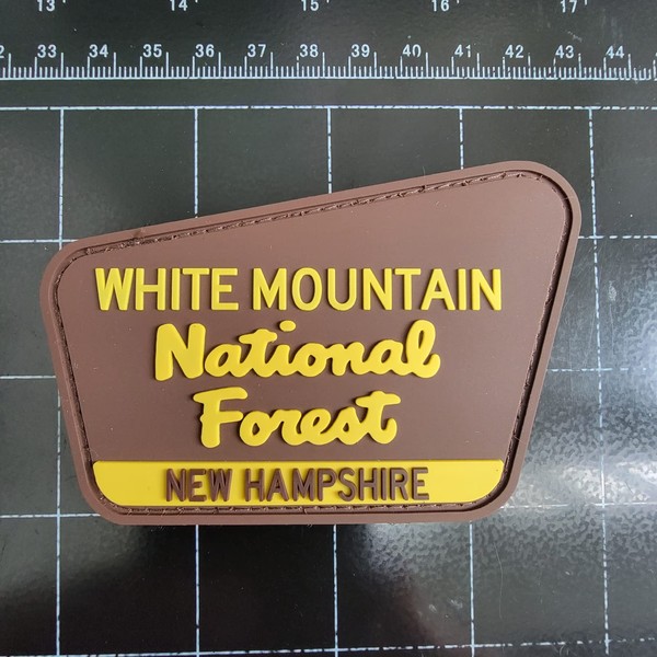 White Mountain National Forest Patch Tactical Rubber 3.75" x 2.5"