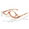 JM 2 Paar Make-up Lesebrille Vergrößern Flip Down Kosmetikleser für