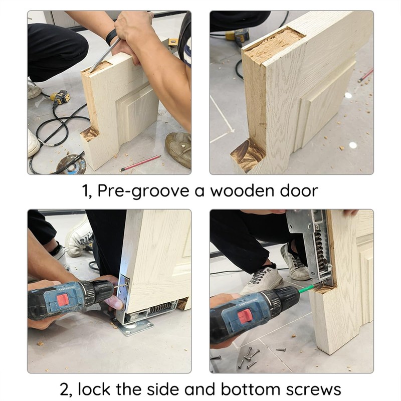 Double Action Spring Hinge with Cover Plates,Top Pivot Hinge for