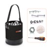WISEPRO Canvas Mini Tool Bucket, 6 Inch Mini Tool Bag