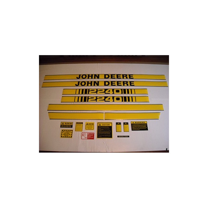 Decal Set with Caution Kit for John Deere 2240 Tractor