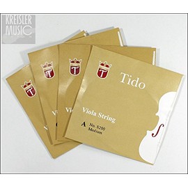 Viola Strings TIDO Tido 4 String Set (CGDA) Fine Steel Strings Medium Gauge