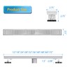 Elefloom Linear Shower Drain, Shower Drain 32 inch with Removable