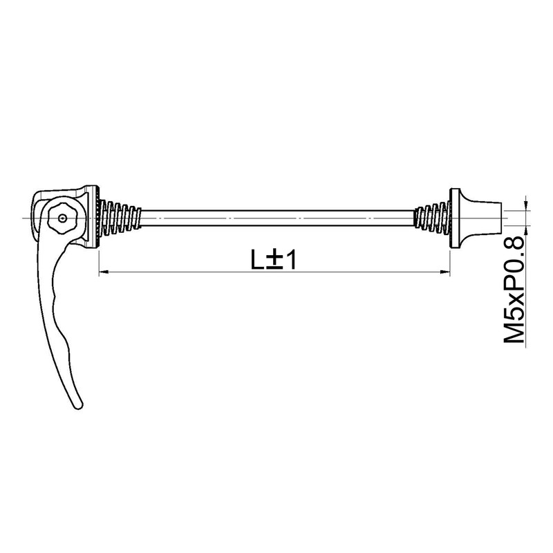 RAPILOCK Quick Release R01-0001 - Brocheta para Rueda de Bicicleta