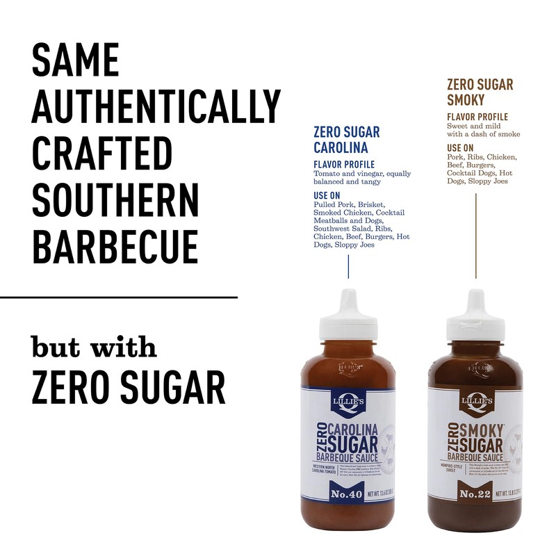 Lillie's Q - Zero Sugar Smoky BBQ (13.8oz) & Zero