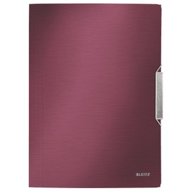 Leitz Style 39770028 Folder with Elasticated Corners A4 Polypropylene Garnet Red
