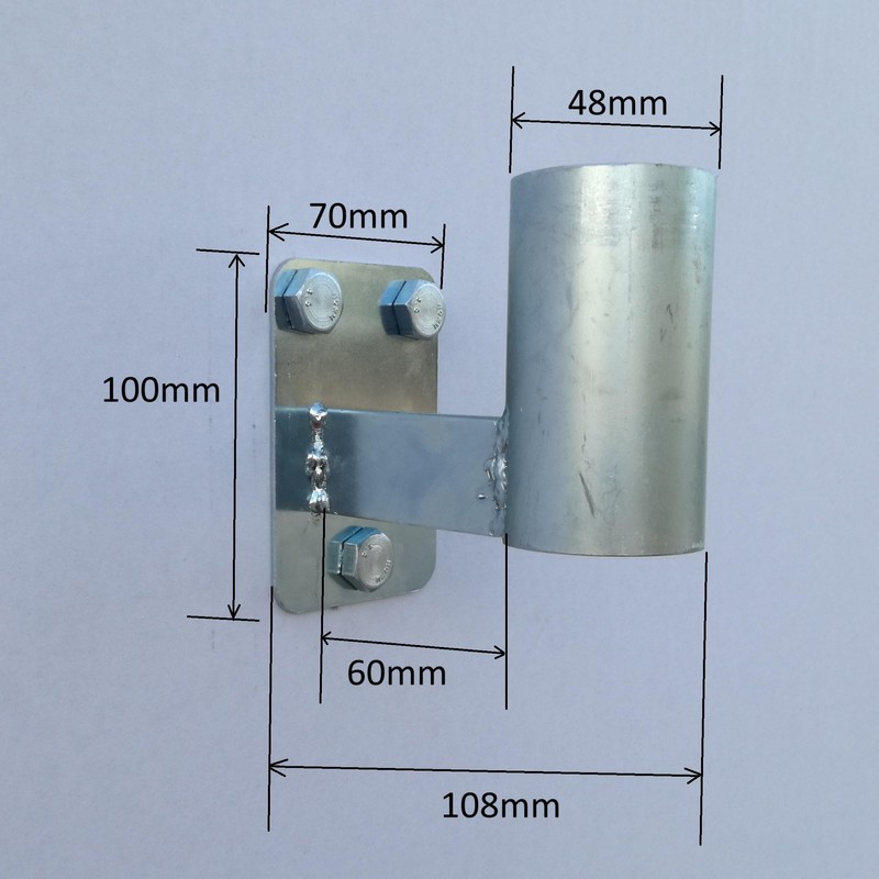 WBCM-48 Wall Mount Adapter for Convex Mirrors with Fixing Bracket