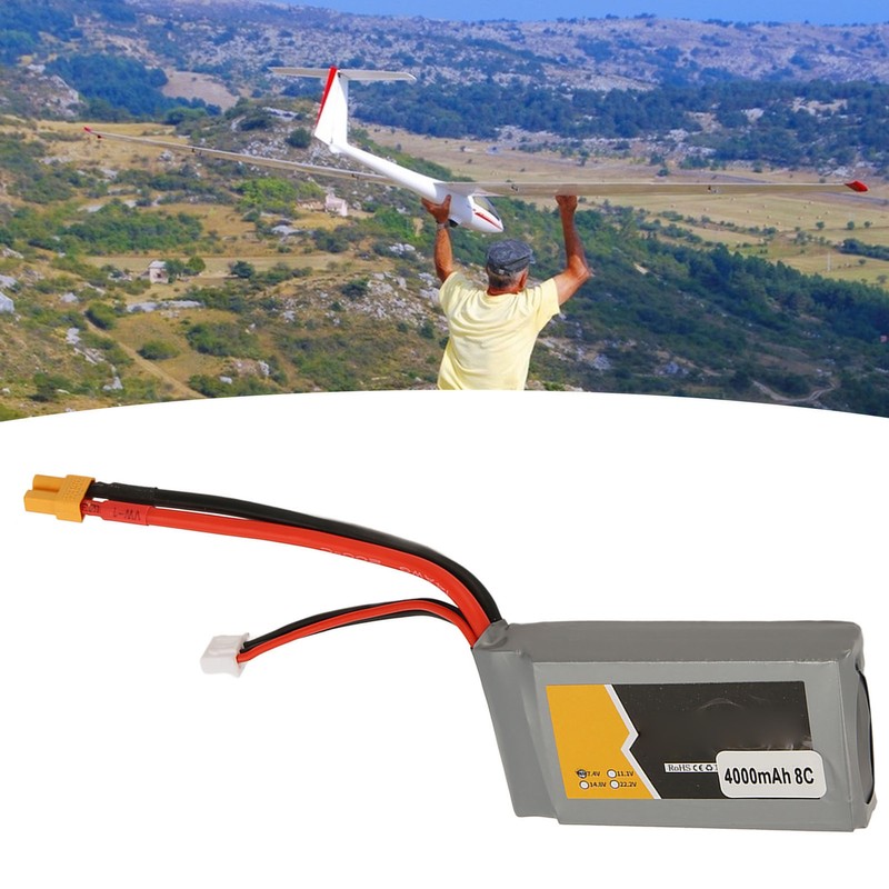 2S 7.4V 4000mAh 8C Lipo Battery 2S Lipo Battery for