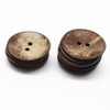 YaHoGa 20PCS Natural Coconut Shell Buttons 38MM Large Coconut Buttons