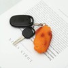 YQLDAHU Realistic New Orleans Chicken Wing Keychain - Funny Food