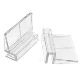 lasenersm 6 Pieces 8mm Acrylic Aquarium Cover Clip Aquarium Fish Tank Glass Cover Clip Support Holder Clear Universal Lid Clips for Rimless Aquariums