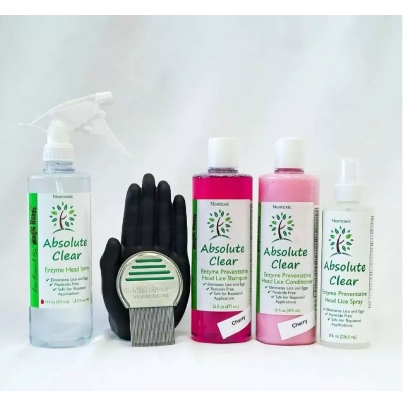 Absolute Clear Lice Treatment Complete Lice Removal Kit Lice Prevention
