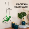 Climbing Man Wall Art for Home Decor with 30” Leather