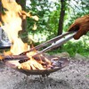 Tab. Extong Long Folding Tongs, Firewood Scissors, Fire Scissors, Tongs,