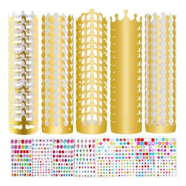 83pcs Coronas Rey Diy De Carton Dorada Fiesta Con Calcomanía