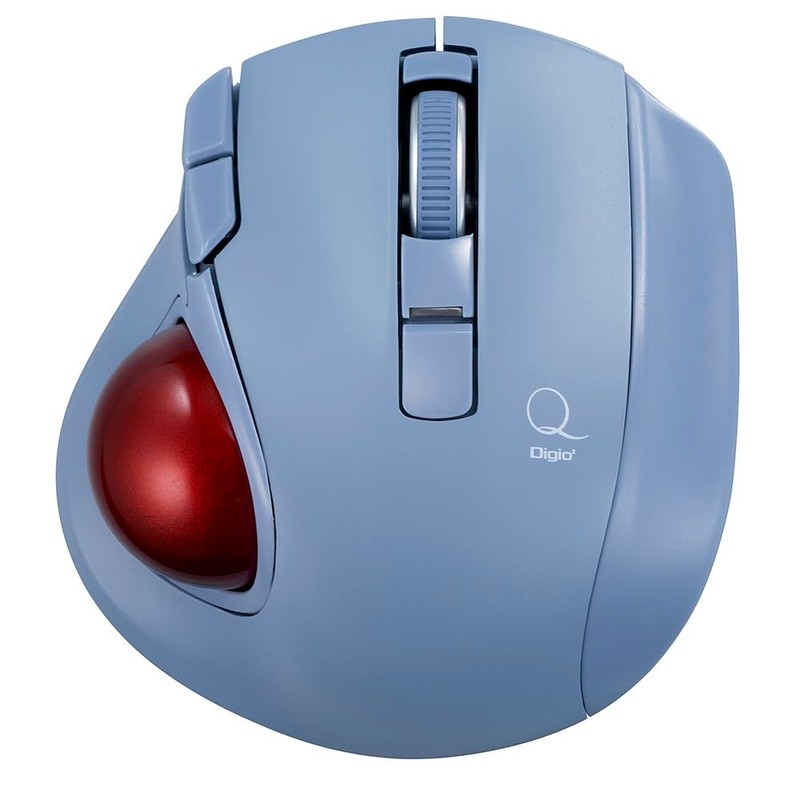 Nakabayashi MUS-TRLF224BL Small Wireless Quiet 5 Button Laser Thumb Trackball