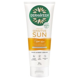 DermaVeen Sensitive Sun SPF 50+ Moisturising Face & Body Cream 200g