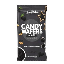 Chocomaker Black Vanilla Flavored Candy Wafers, 12 Ounce