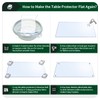 Clear Furniture Screen Protector 1.5mm Thick Transparent PVC Cover 26x60