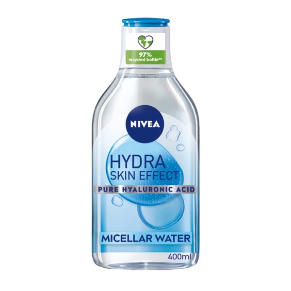 NIVEA Hydra Skin Effect Micellar Water (400ml), Effective Yet Gentle