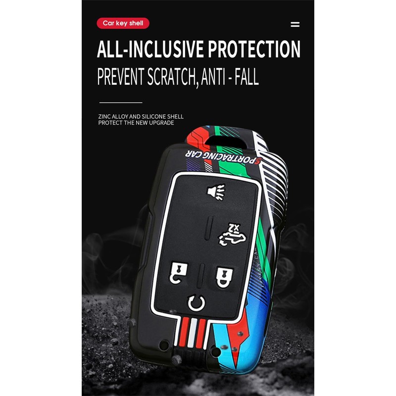 ontto Key Holder Compatible with GMC Sierra 1500 2015-2019 Sportracing