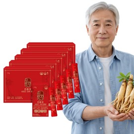Bewell Korean red ginseng stick, 6-year-old root concentrate, 30 sachets, 5 packs / 고려홍삼스틱 6년근 농축액 진액 30포, 5개