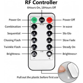 Clearhill 3 * 3Curtain String Lights 300LED White 8 Modes Soft Wire Curtain Lights with Remote & Timer, USB Operated, Waterproof for Indoor/Outdoor Decorations，Bedroom，Wedding，Party