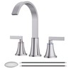 HURRAN 8 Inch Bathroom Sink Faucet, 3 Hole Widespread Bathroom
