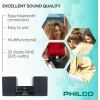 Philco Stereo Shelf System Tray Loading CD Player with Digital