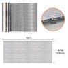 VUAOHIY Double Reflective Insulation Roll, 47" X10' Double-Sided Aluminum Bubble