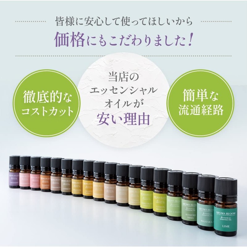 Botanical Essential Oils, Tea Tree, Aroma Bloom AEAJ Display Standards
