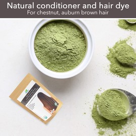 Organic Henna Dark Brown(with Indigo) some may need more Indigo MUST strand test | Healthier hair | CPSR certified in UK/EU, GMP, USDA