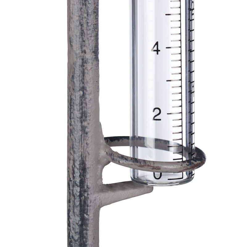 Relaxdays Rain Gauge Tap with Ground Spike Rustic Rain Gauge