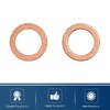 sourcing map 12 mm Inner Diameter Copper Washers Car Seals