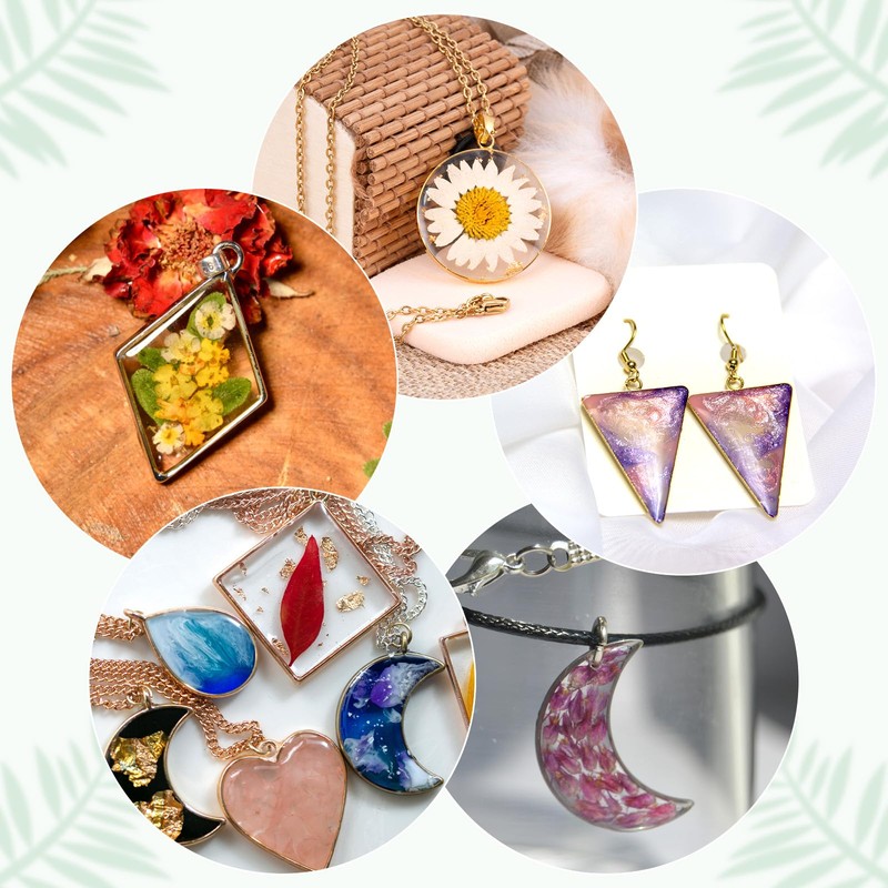 M METERXITY 10-Pack Open Bezels for Resin, 10 Styles Open