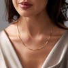Gold Necklace for Women Dainty Simple 14K Gold Plated Paperclip