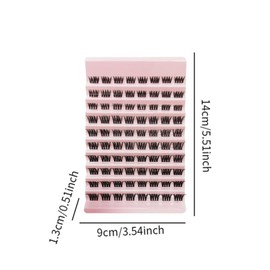 Cluster Lashes Individual Lash Clusters Mixed Handmade Lazy Faux Makeup Eyelash Single Bundle Eyelashes for Holiday Dating, Style A