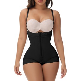 M MYODRESS Colombian Fajas For Women Shapewear Tummy Control Body Shaper Girdles Postpartum Faja Stage 2 Post Surgery Compression Garments After Tummy Tuck Black 2XL