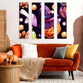 Bright Creations Unfinished Wood Panels for Painting, DIY, Arts and Crafts, Deep Cradle Boards, 6x23 Inch Wood Canvas, Blank Wooden Sign for Wall, Home, Office, School, 0.84 in Thick - Pack of 4