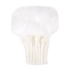 Women's Winter Soft Fuzzy Faux Fur Fingerless Mitten Gloves,white