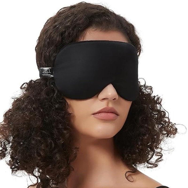Sleep Mask Silk Cover - Eye Contour Built in No