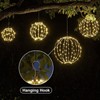 2 Pack Christmas Ball Light, 12IN Foldable Metal Sphere Lights,
