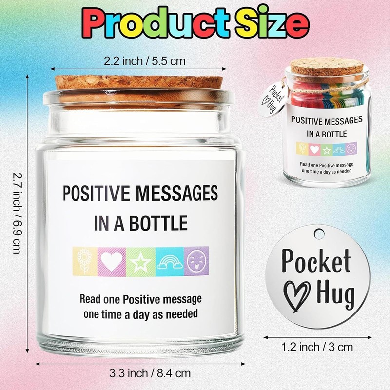 Positive Messages in a Bottle for Kids - Portable Motivational